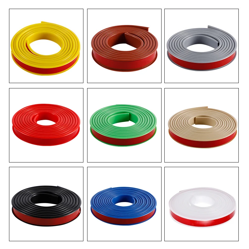 Niebieski, długość: 1/5/10M, szerokość: 0,9~5cm, samoprzylepna listwa ochronna w kształcie litery U z TPE, listwa do samodzielnego montażu na krawędziami mebli.