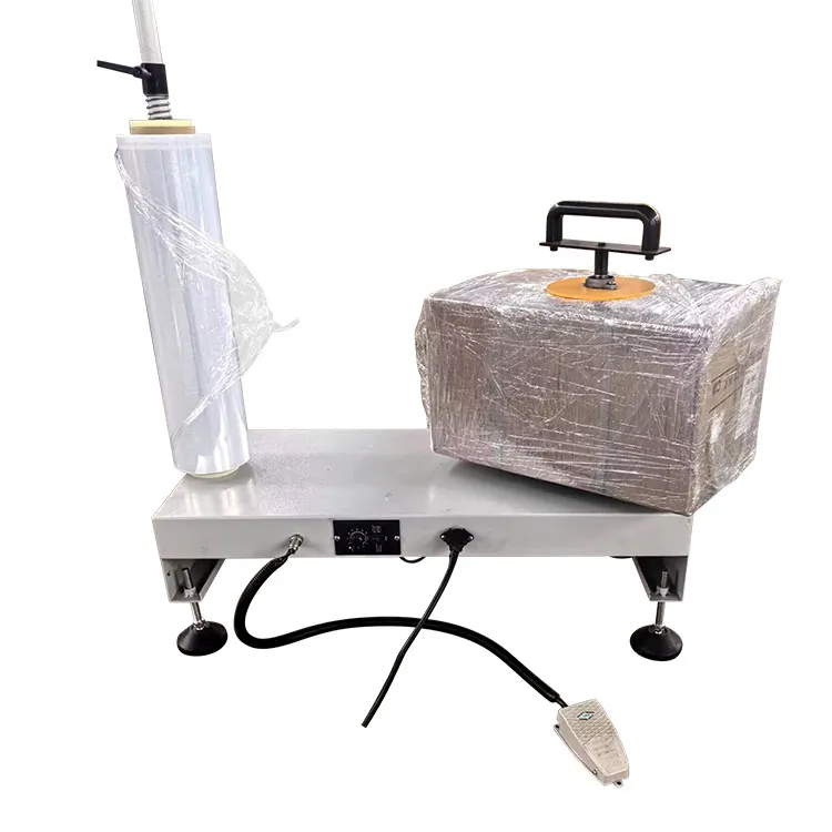 

Электрическая вертикальная упаковочная машина для обмотки пленкой ПЭ, автоматический инструмент для обмотки картонных коробок стрейч-пленкой для экспресс-логистики