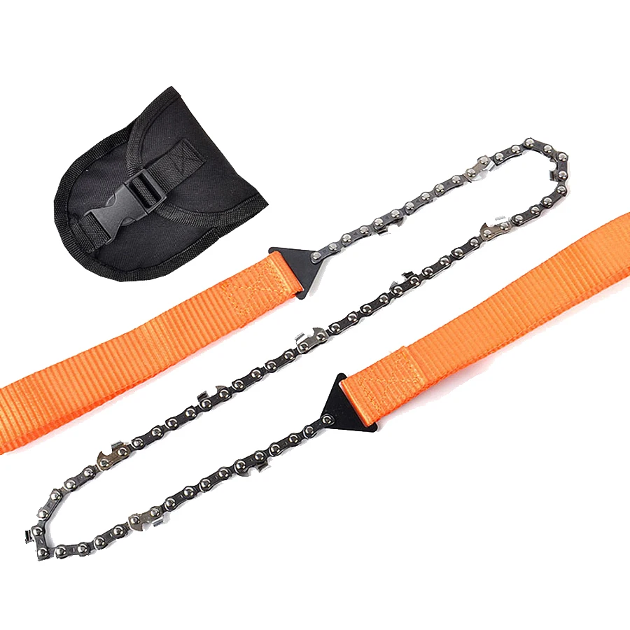 Stainless Steel Hand Zipper Saw,Portable Outdoor Survival Chain Saw for Camping,Gardening,Wood Cutting - Brushless