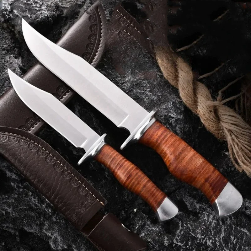 Outdoor Camping High Hardness Survival Outdoor Knife Outdoor Fishing Portable Straight Knife Camping Portable Knife Fruit Knife