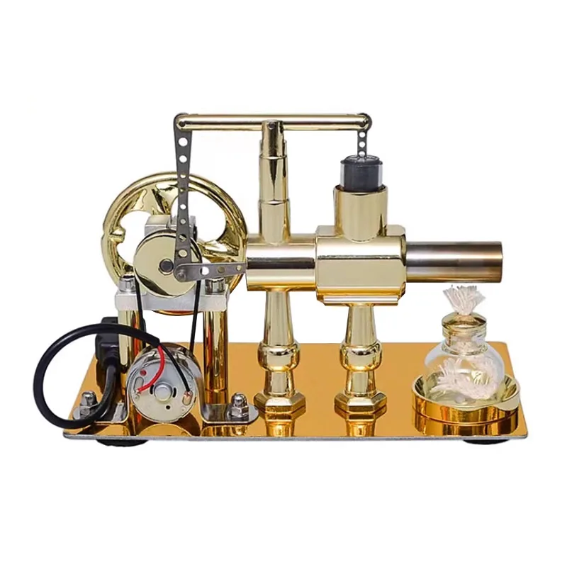 Hot Air Single Cylinder Stirling Engine Generator Physics Popular Science Production Invention Collection Toy