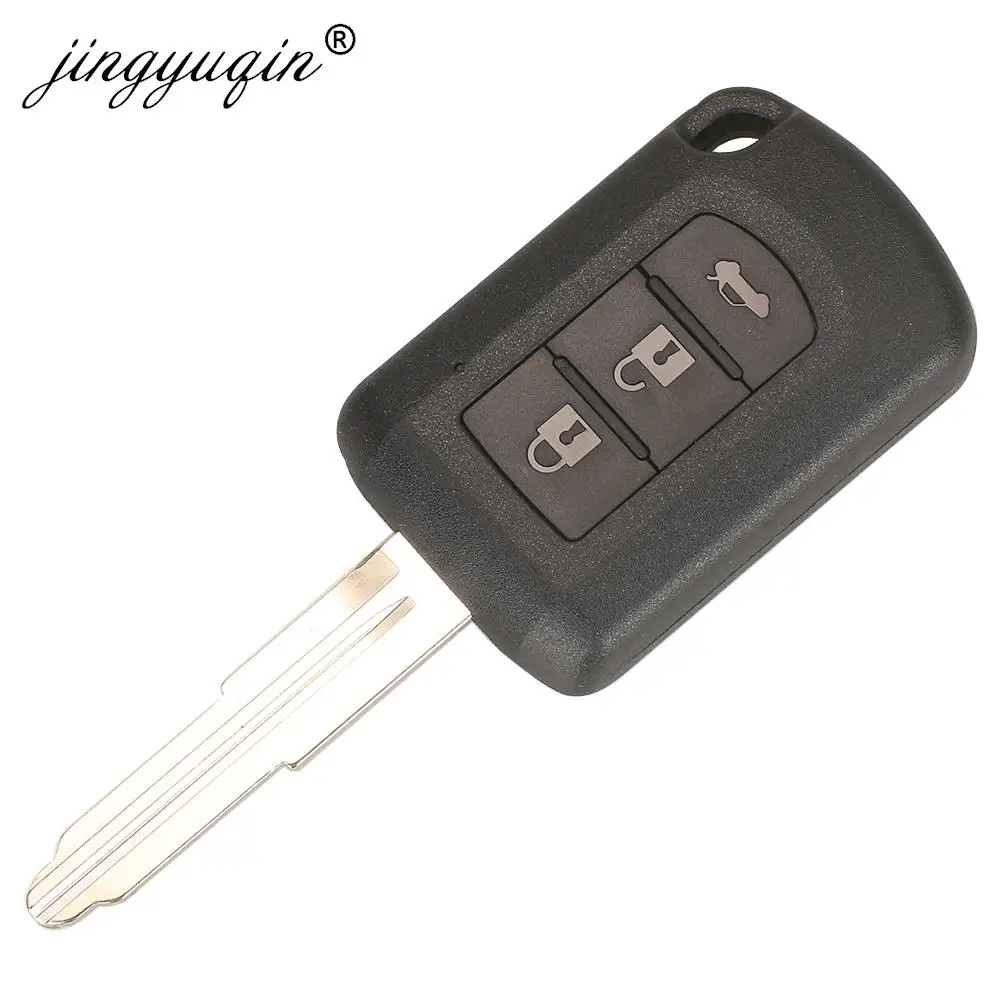 jingyuqin P/N: 6370B943 FOB 3 Buttons Key For 2010-2019 Mitsubishi Lancer l200 433Mhz ID46 Car Remote Head Key Control J166E