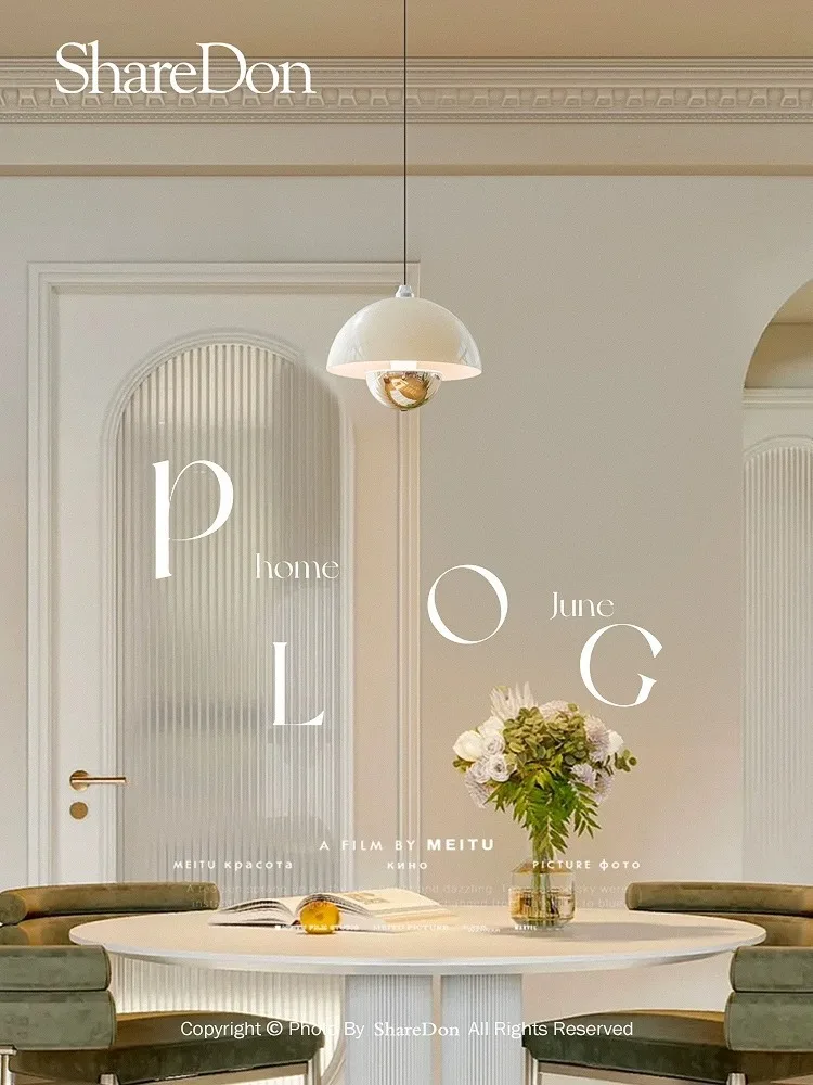 الثريا الحد الأدنى منصة مشروبات ثلاثة رؤوس طويلة الإبداعية الفن برعم كريمي نمط مصمم 2023 جديد #4