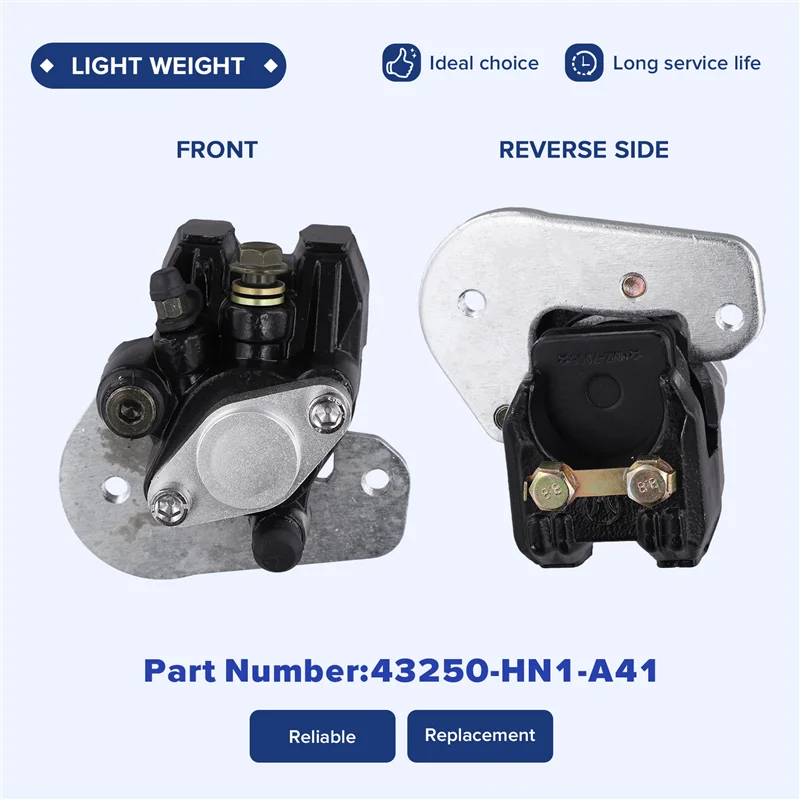 A73X-43250-HN1-A41 43250HN1A41 الفرامل الخلفية الفرجار عجلة المشبك الجمعية لهوندا Sportrax 400EX 400 2X4 2005-2008 #4