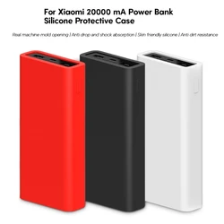 Powerbank Case Silicone Protective Case Cover for Xiaomi Power Bank 20000mAh Skin Shell Sleeve Protector Cover