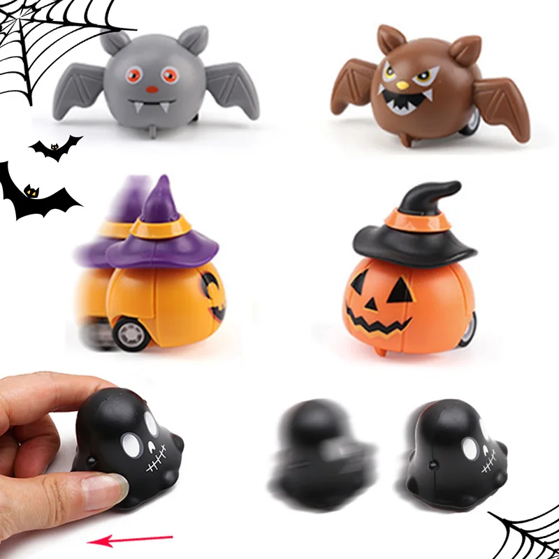 

6Pcs Children Halloween Pull Back Mini Cars Friction Powered Vehicles Car Toys Toddlers Party Christmas Gifts Kids Playset Toys