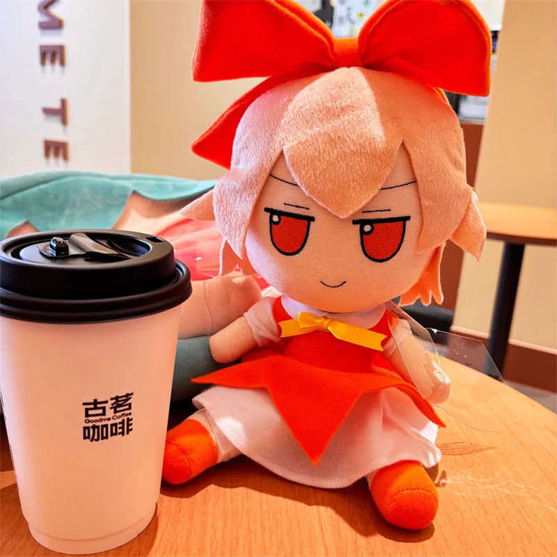 

Touhou Project Fumo Cirno Plush Toy Fire Cirno Snowflake Eyes New Design Baka ⑨ Clever Intelligent Style Fans Xmas Birthday Gift