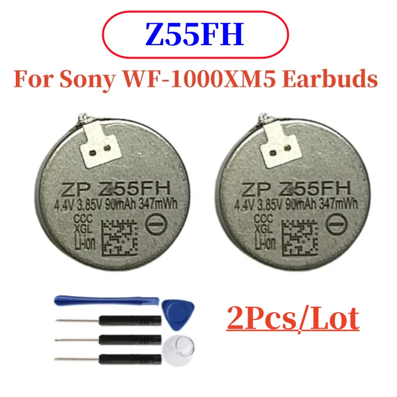 2pcs/lot Z55 New Battery For Sony WF-1000XM3 , Z55H For WF-1000XM4 WF-SP900/SP700N /1000X WI-SP600N , Z55FH For WF-1000XM5