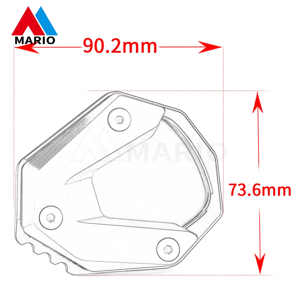 Motorcycle Accessories Kickstand Enlarge Plate Side Stand Extension Pad For Honda CB750 Hornet CB 750 cb750 hornet 2023