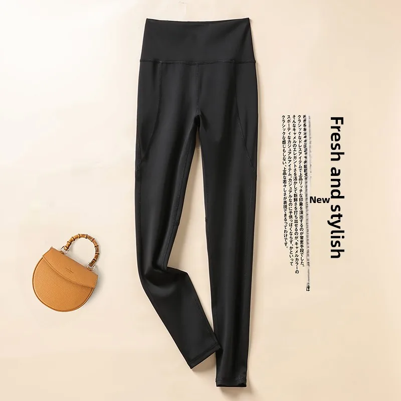 Women's arkskin Yoga Pants Slimming Leg Outerwear Bot Tight Fit Faionable Spring New Sle  Pants