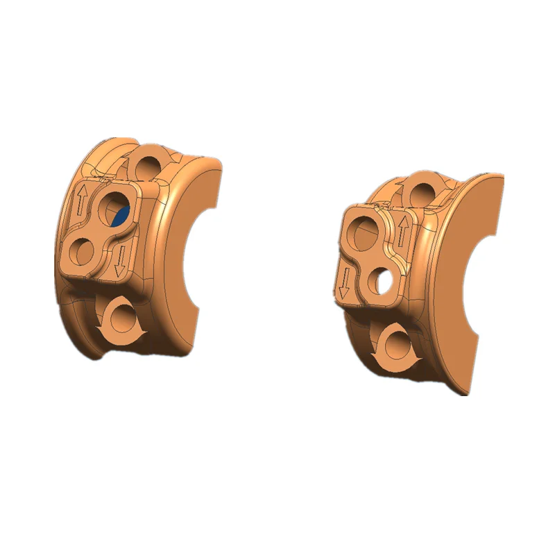 알루미늄 합금 6061 CNC 가공 오토바이 부품 스위치 핸들 통합 스위치 클램프 포함