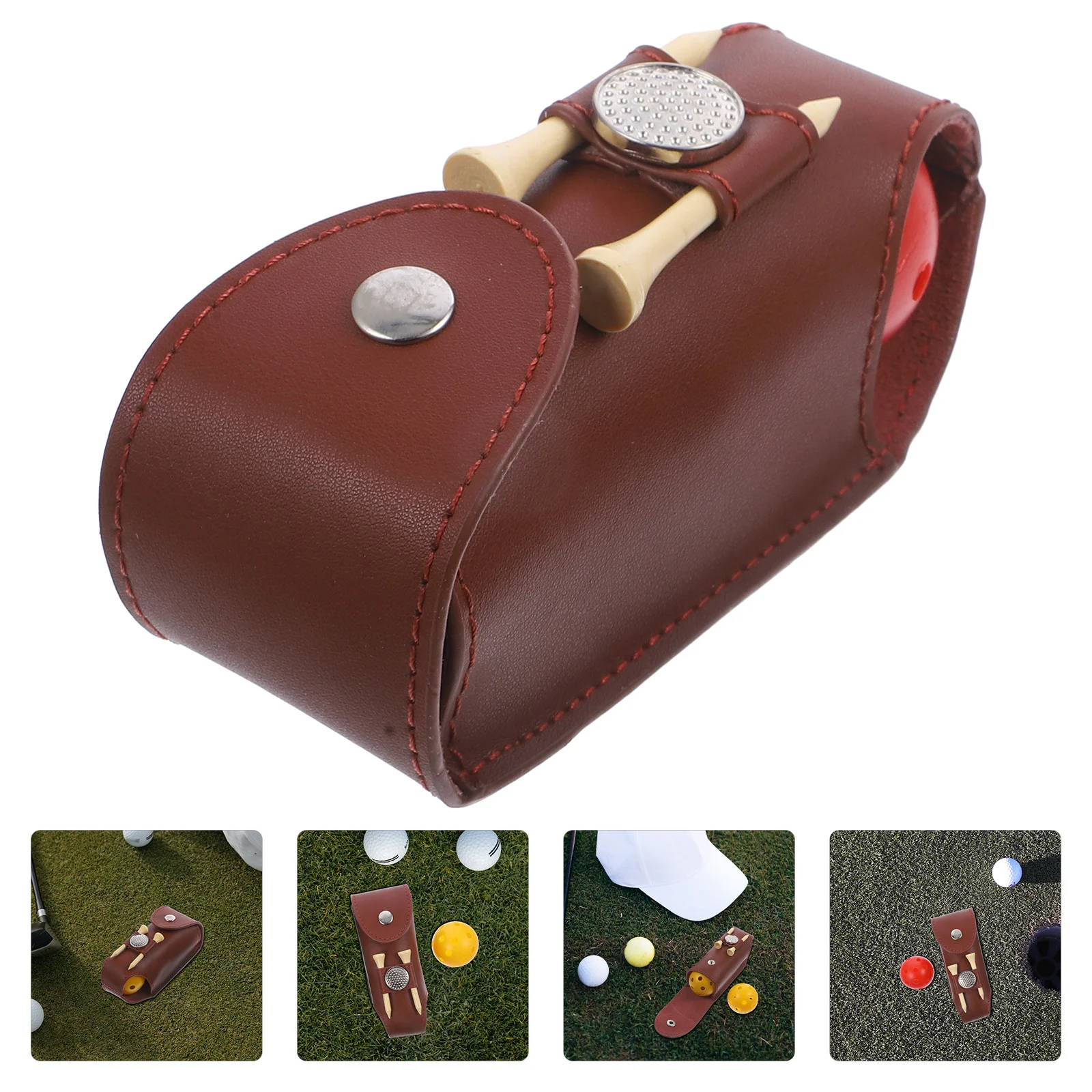 Wear-Resistant Reusable Professional Golf Ball Bag Portable Waist Storage Convenient Golf Tee Holder Professional Golfs Ball