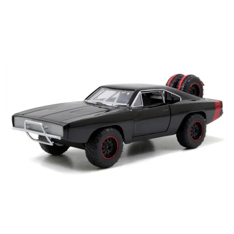 1:24 	 Dom 1970 Dodge Charger R/T Modelo Kit CN (Origem) carro de brinquedo Diecast brinquedos para meninos Modelo de carro de metal Coleção