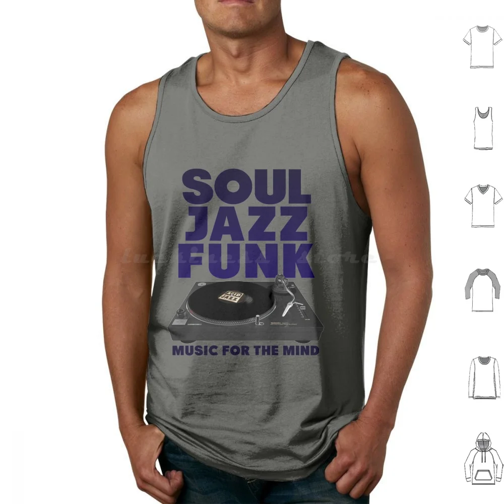 Soul Jazz Funk Music Tank Tops Vest Sleeveless Soul Jazz Jazz Funk Acid Jazz Music Dj Funk Funk Music Funky