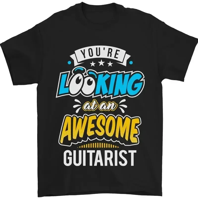 Recherche At ein Genial Gitarrist Gitarre Herren 100% Cotton T shirt