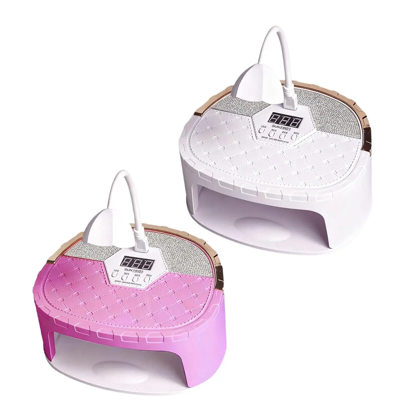 Lampa LED do paznokci, narzędzia do manicure, czujnik dotykowy, 45 diod LED, wysoka moc, odłączana podstawa, 4 ustawienia czasowe, profesjonalna suszarka do paznokci.