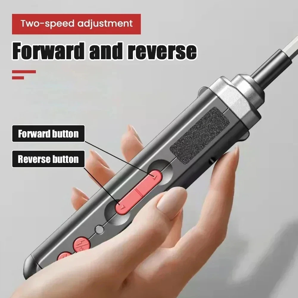 

Cordless Electric Screwdriver Set USB Rechargeable Precision Electric Screwdriver High Torque Repair Tool for Phone Watch Laptop