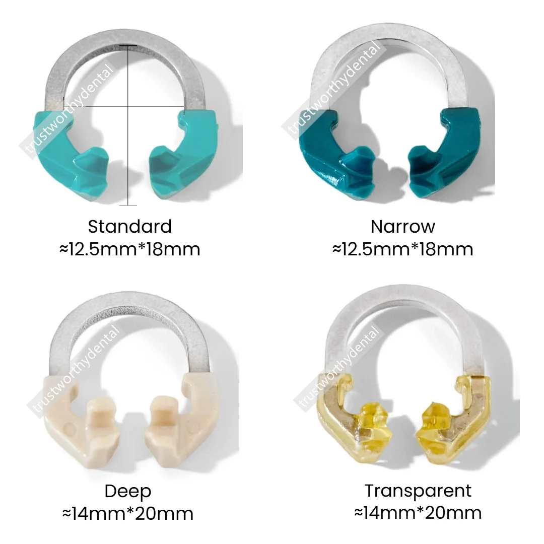 Dental Metal Matrices Clamp Sectional Matrix V3 System Ni-Ti Retaining Rings Contoured Bands Universal Narrow Deep Fits Palodent