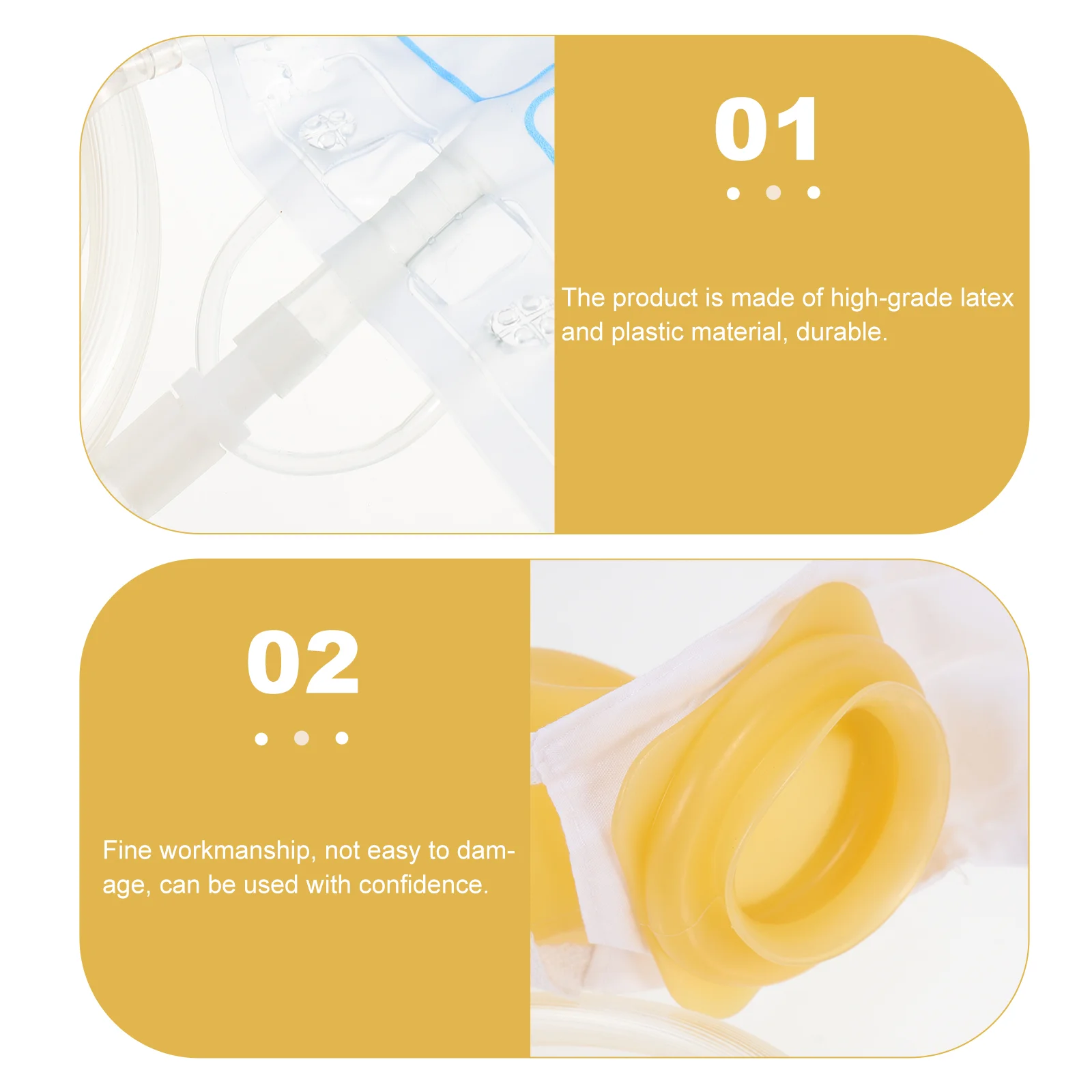 Men's Urinal Urinary Drainage Bag Patient Supply Breathable Urine Collection Plastic Pouch Comfortable Man