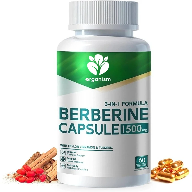 

Berberine supplement -60 capsules with pure Ceylon cinnamon, gluten free, allergen free