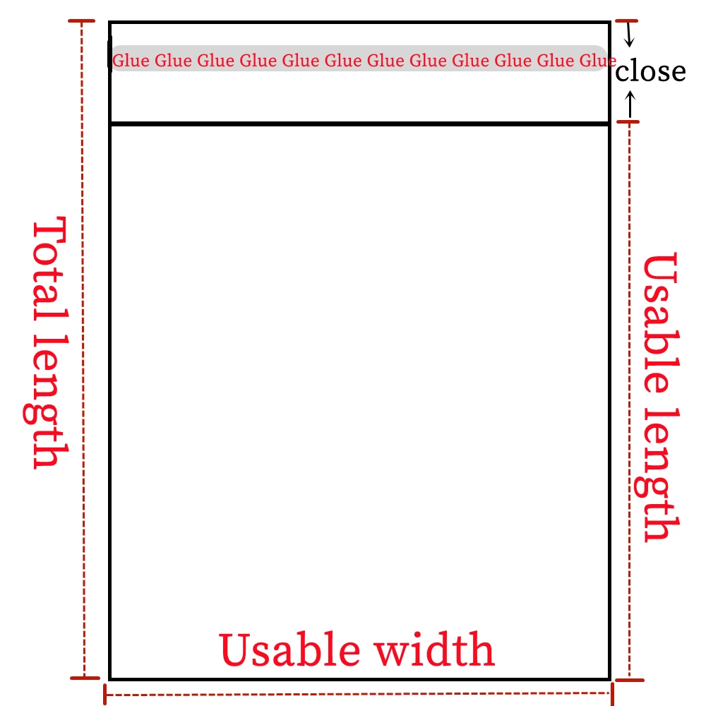 كيس بلاستيكي شفاف ذاتي الغلق من OPP، سيلوفان، عبوة ذاتية اللصق، مجوهرات، حلوى، ملفات تعريف الارتباط، كيس تغليف الهدايا #3