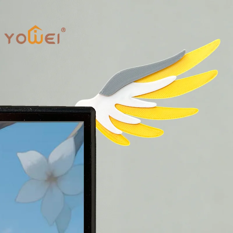 Latest 1pc Wings Monitor Decorative Ornaments (not 1pair) E-sports Room Decoration Screen DecoratorReduce Stress For Home Office