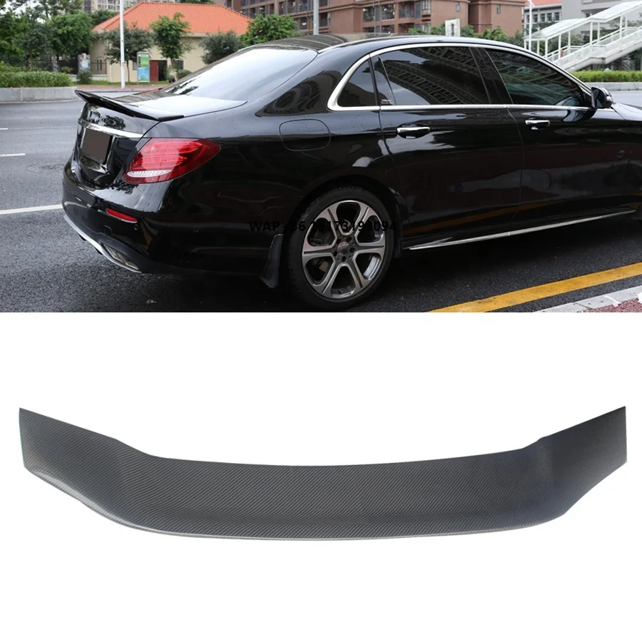 

R Style Carbon Fiber Rear Spoiler for z E Class W213 E63 Tail Trunk Wing Spoiler Bodykit