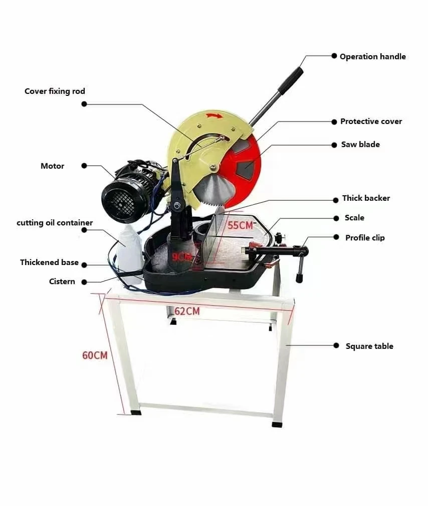 Production Price Manual Cutting Saw Aluminum Alloy Cutting Machine Aluminum Profile CNC Cutting Saw Machine