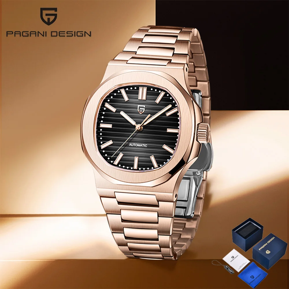 

2026 Pagani дизайн мужские часы модные ретро механические часы мужские подарочные AR сапфировые мужские автоматические часы из нержавеющей стали 1728
