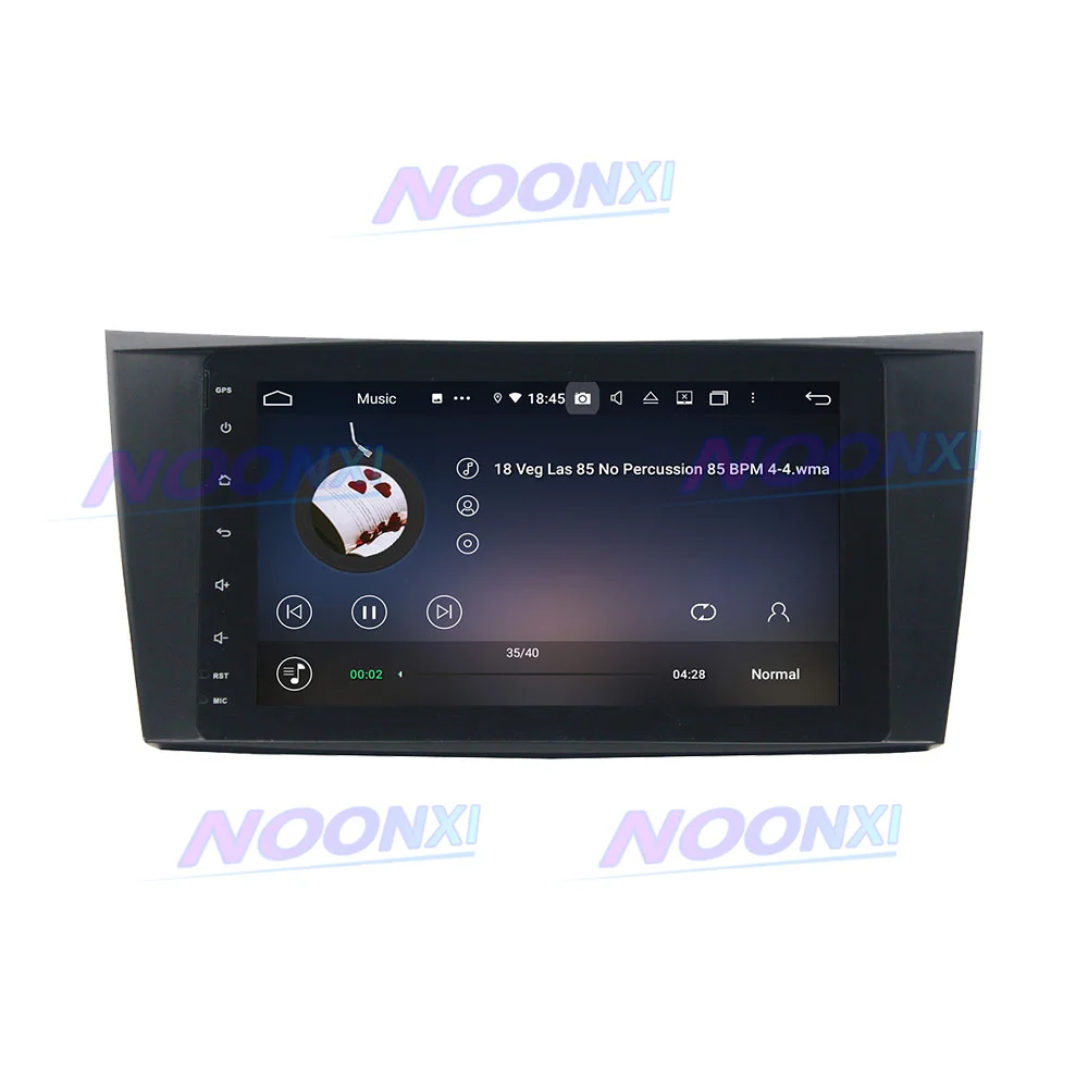 Autoradio Android, lecteur vidéo, GPS, DVD, tout-en-un, système Audio Intelligent, 2din, écran pour voiture mercedes-benz classe E W211 (2002 – 2008)