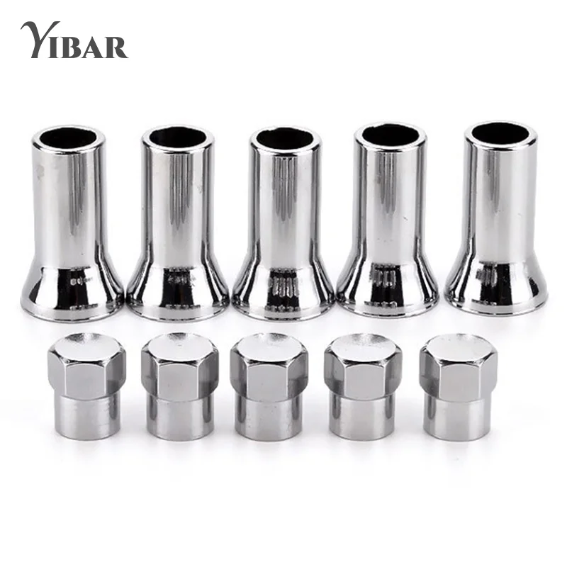 

10Pcs TR414AC Car Truck Tire Wheel Tyre Valve Caps with Sleeve Covers Left Right Front Rear Auto Accessories