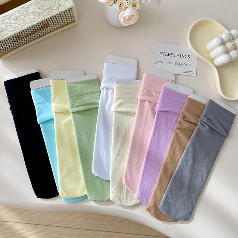 

Носки ярких цветов, летние сетчатые чулки для девочек, однотонные детские гольфы, тонкие дышащие детские длинные носки, головные уборы