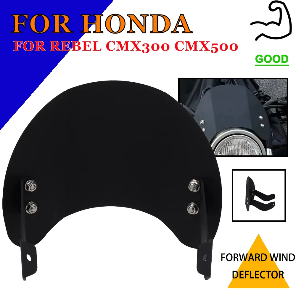 

Motorcycle Accessories Forward Wind Deflector For Honda Rebel CMX 300 500 CMX300 CMX500 2017 2018 2019 2020 2021 2022 2223 2024