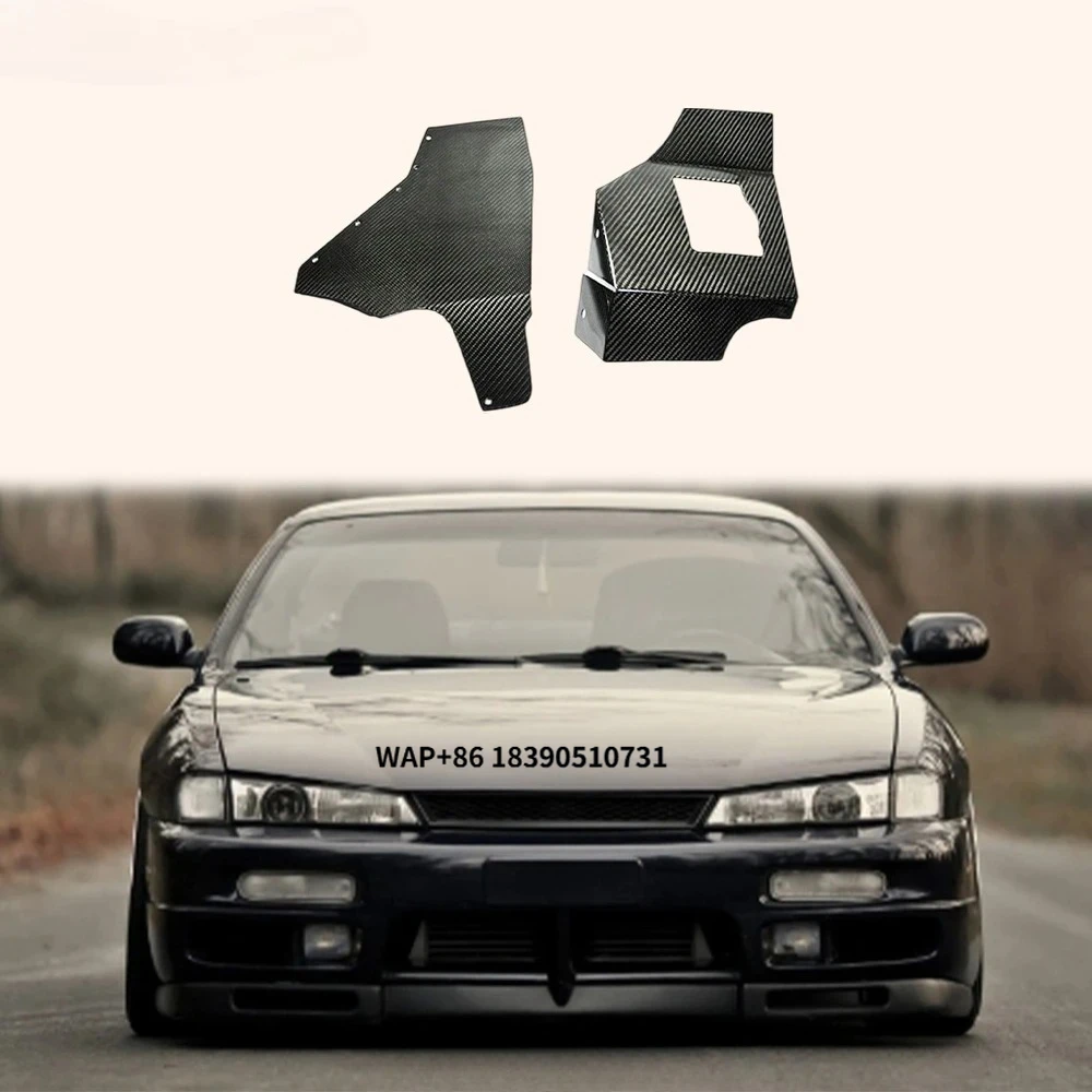 

For Silvia S14 S14A S15 KZ Carbon Fiber Air Box Filter Cover Engine Kit Body Parts