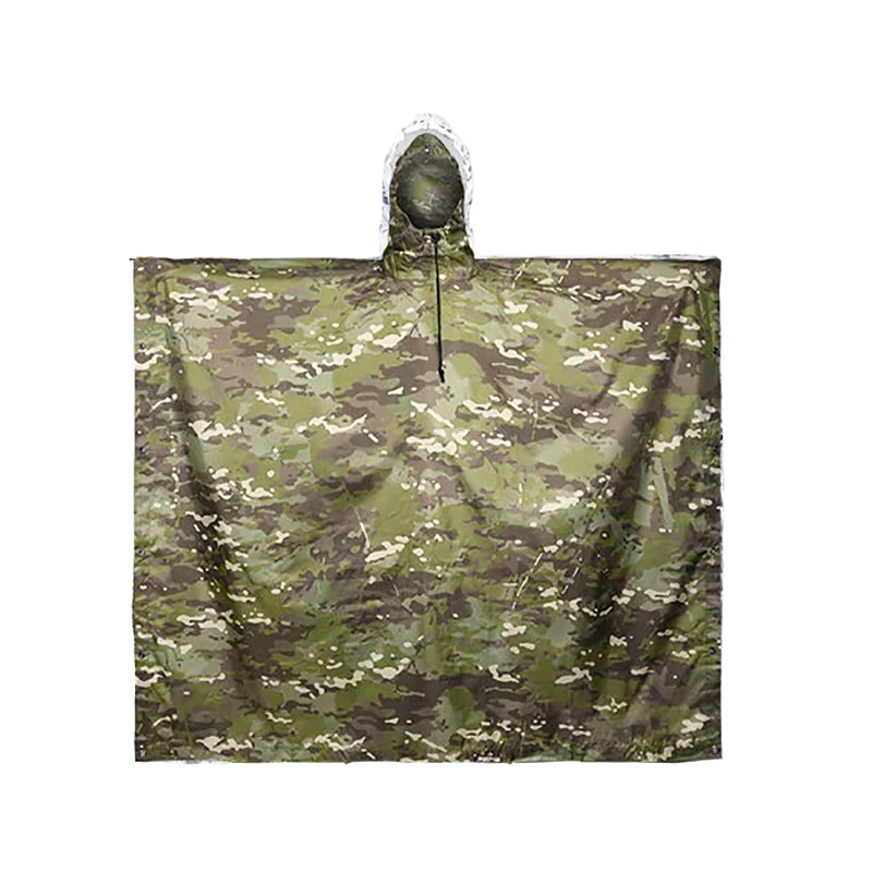 

Camouflage Rain Coat Tactical Poncho PVC Outdoor Cycling Hiking Hunting Portable Folding Adult Motorcycle Raincoat Waterproof