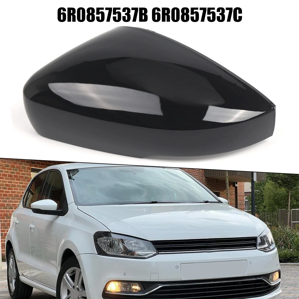 

For Polo MK5 2009-2017 6R0857538B 6R0857537B Replacement Style Gloss Black Side Mirror Cover Door Side View Mirror Shell ﻿