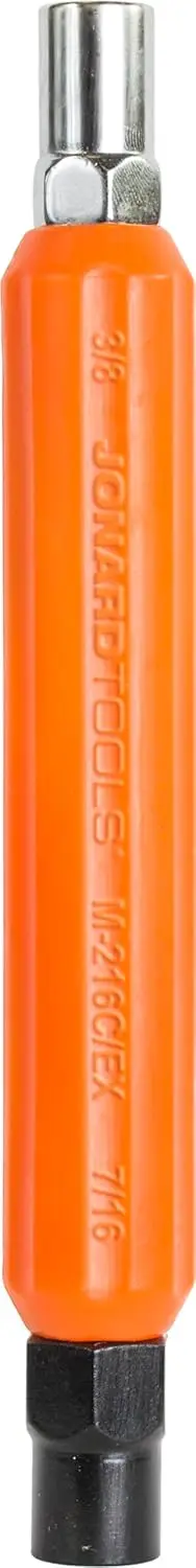 

Ударопрочный шестигранный ключ с гайковыми головками 7/16" и 3/8", эргономичная рукоятка, диаметр 1 дюйм, длина 7 дюймов