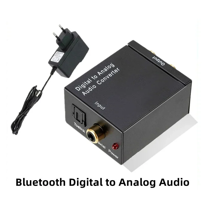 

Digital To Analog Audio Converter 3.5mm Suitable For TV Audio Digital Coaxial Fiber Optic Analog Output Converter With Bluetooth