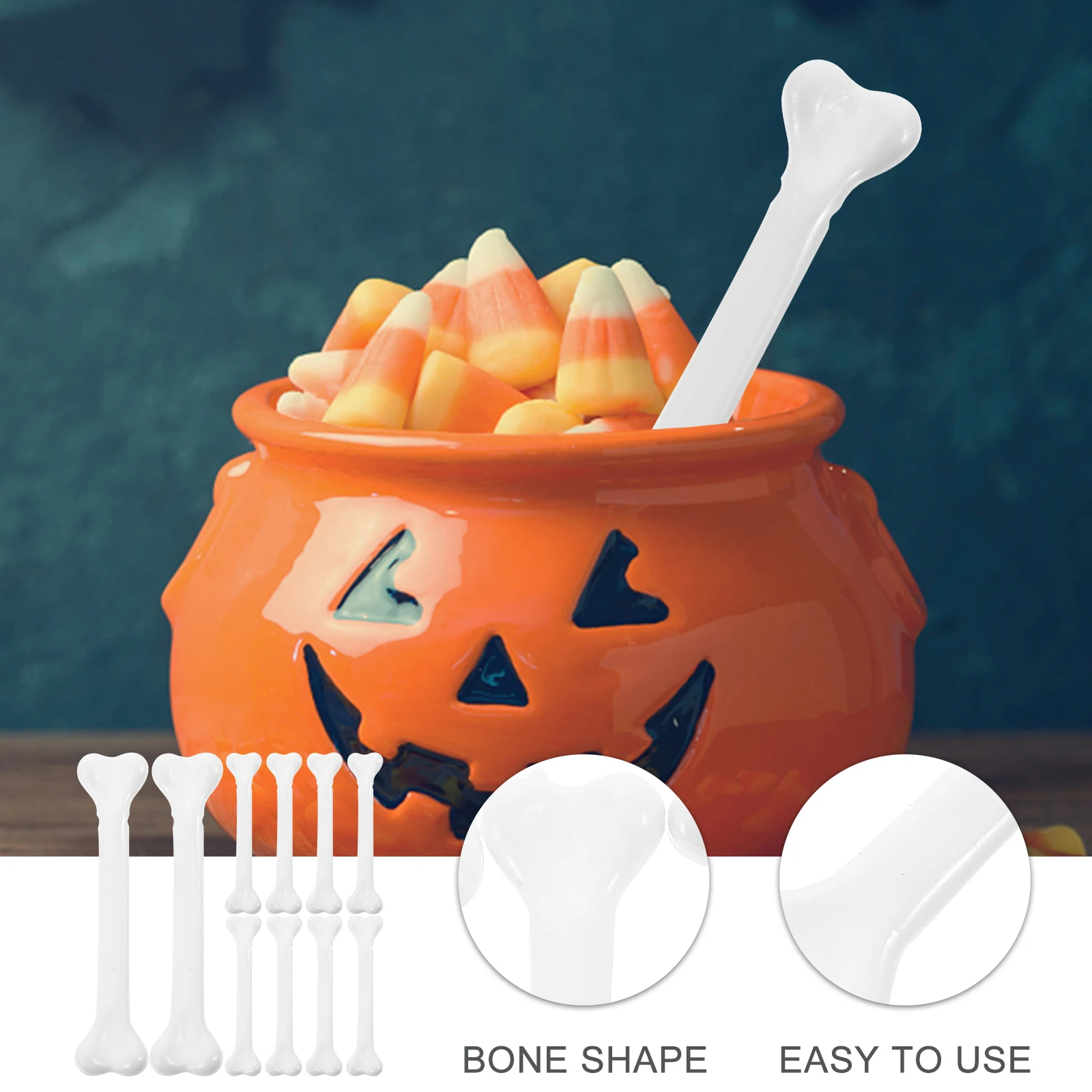 

12pcs Fake Mini Bones Simulation Fake Plastic Bones haunted house Horror Props Plastic Bones Halloween Party Home Decor