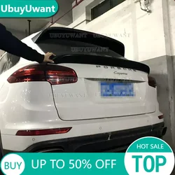 Real Carbon Fiber Rear Wing Trunk Lip Middle Spoiler For Porsche Cayenne 958 92A MK2 SUV 4 Door GTS 2011 2012 2013-2018 YEAR