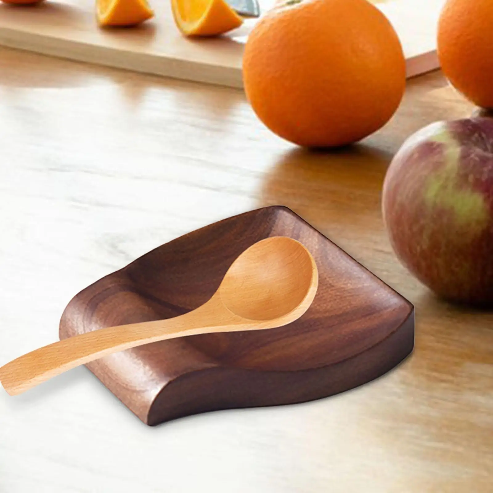 Spoon Rest Wooden Support for Kitchen Kitchen Utensil Smooth Spoon Holder