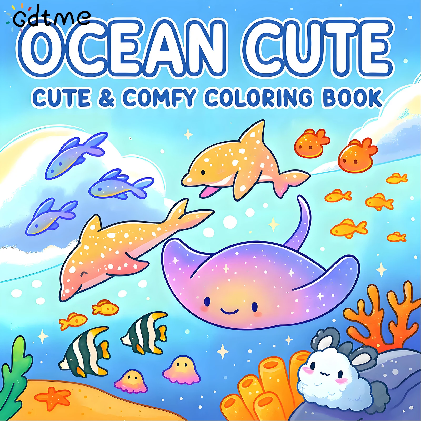 

OCEAN милые яркие узоры книжка-раскраска для взрослых милая книга для рисования идеальный подарок для вечеринки и дня рождения