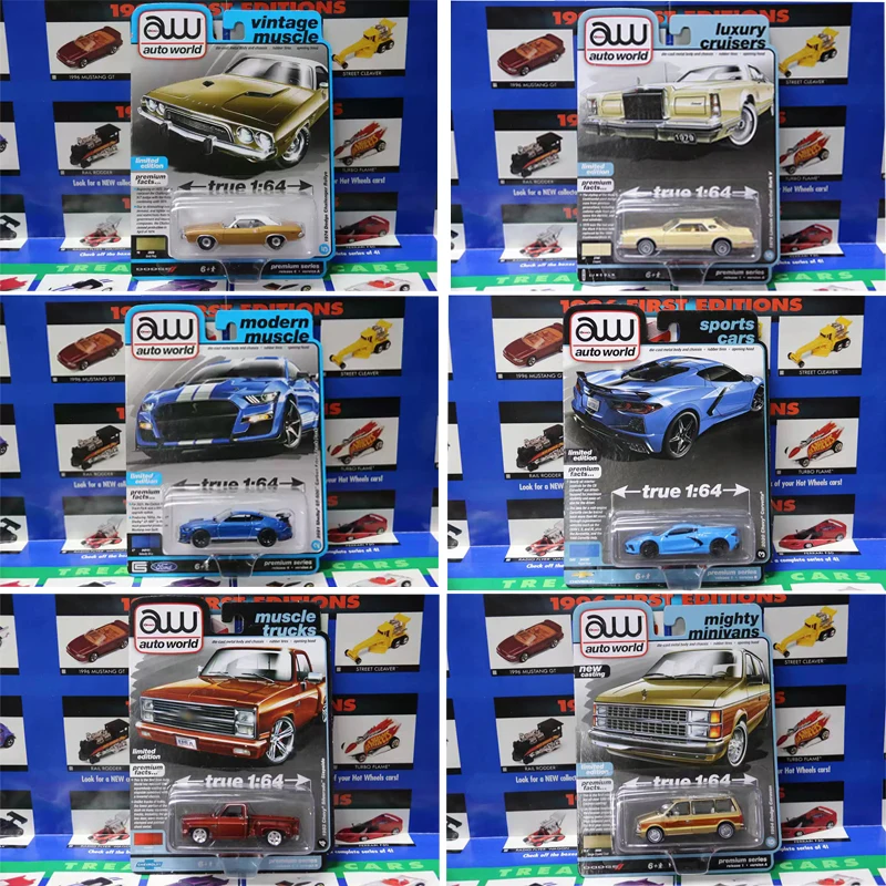 

Auto World AW 1/64 Proportion New Style Challenger Rallye Shelby Series Diecast Model Alloy Car Child Christmas Gift