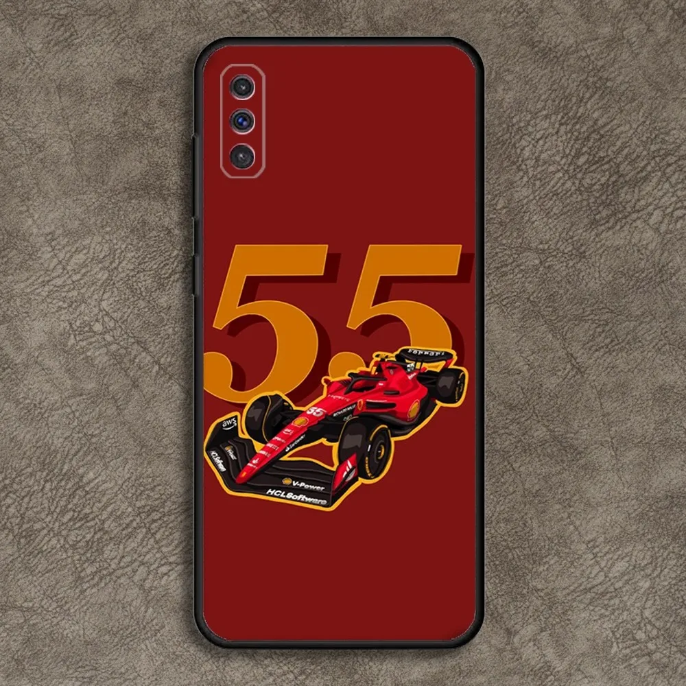 Carlos Sainz F1 55 Phone Case for SamsungA 91,80,73,72,71,70,53,52,51,42,41,40,32,31,30,22,21,20,13 S 4G 5G Soft Black Case