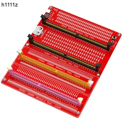 DDR3/4/5 RDIMM/UDIMM Memory Tester with LED Indicator Type C Power Supply Test Button Desktop Computer DDR3/4/5 Memory Test Card