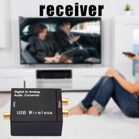 192KHz Toslink Coaxial Signal To RCA R/L Digital To Analog Audio Converter Bluetooth-compatible Optical Fiber for TV Home Cinema