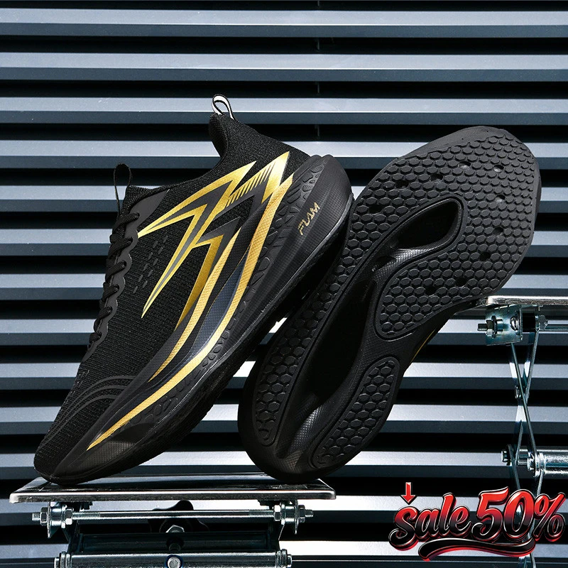Air Cushion Jogging Shoes Running Shoes Carbon Board Marathon Men Sports Breathable Lightweight Women's Nonskid Sneakers