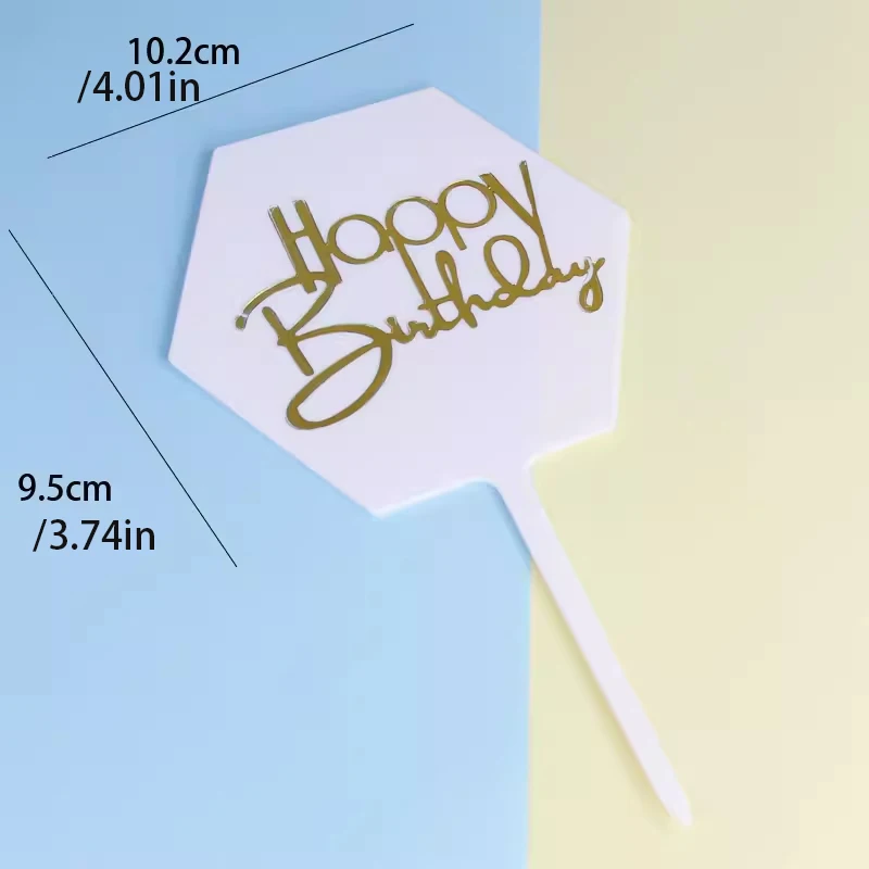 Plastic Round Plate Cake Decoration Happy Birthday Party Children Soft Party Birthday Flag