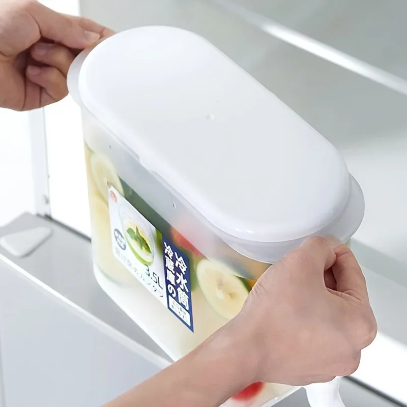 

Cold Kettle With Faucet Refrigerator Fruit Drink Bucket Tea Cold Drink Kettle Cold Water Bucket Container Cola Cool Kettle Box