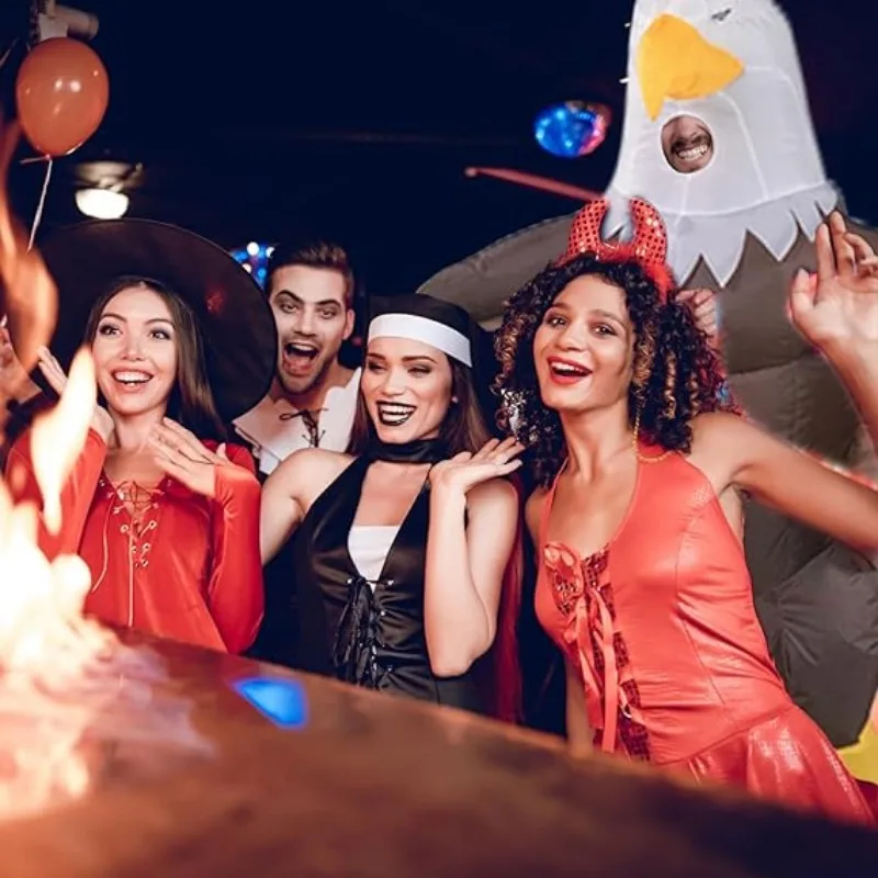 الكبار نفخ النسر زي تأثيري فستان هالوين عيد الميلاد كرنفال الشارع تأثيري حلي عطلة بدلة قابلة للنفخ #6